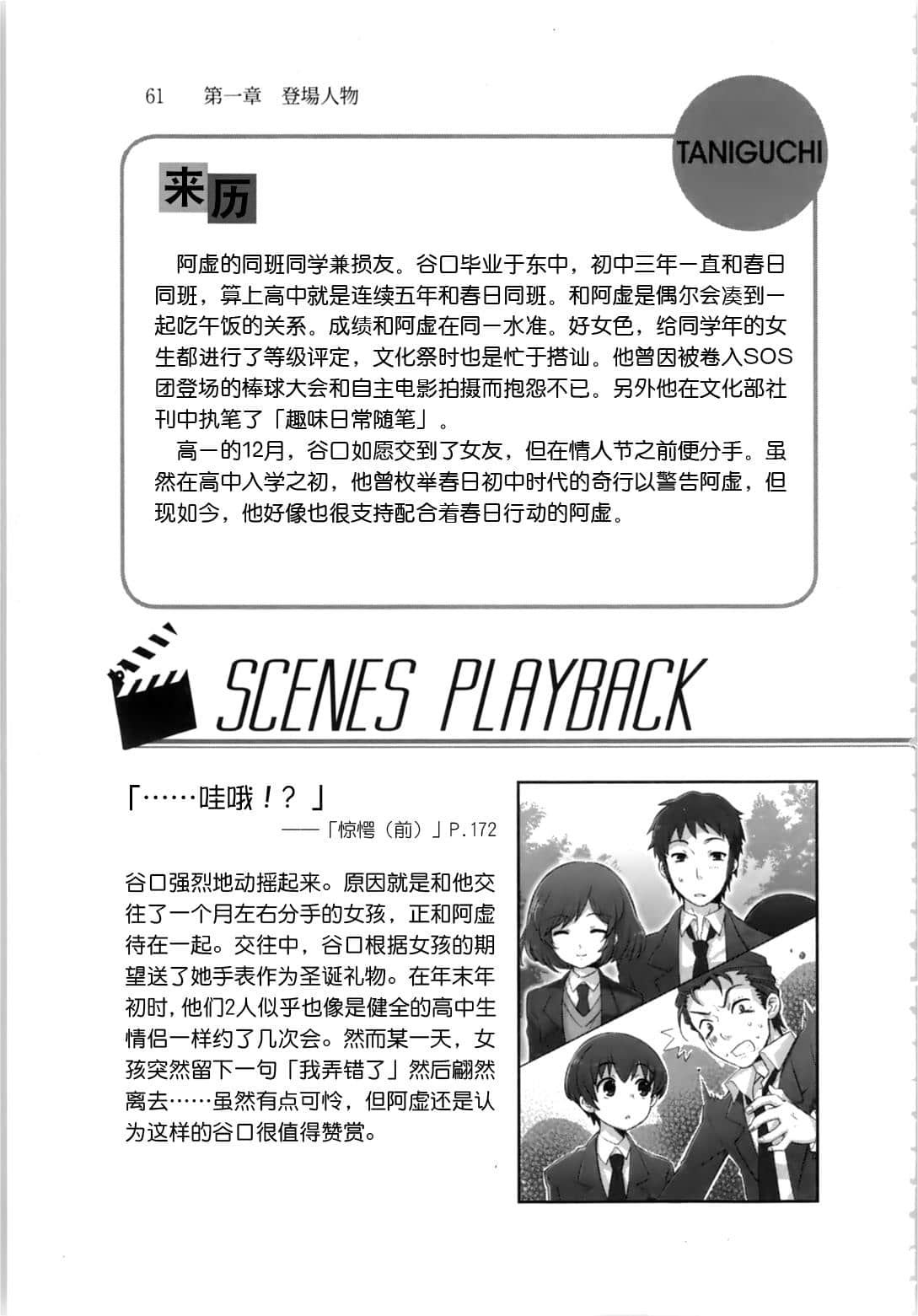 《凉宫春日系列》OFFICAL FANBOOK 凉宫春日的观测 第一章 登场人物插图（55）