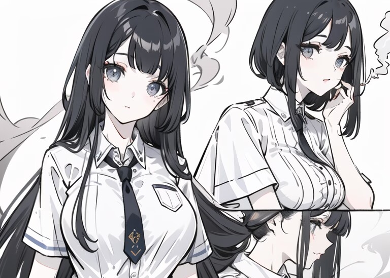 那个在三楼逃生楼梯吸烟的女生小说插图（4）