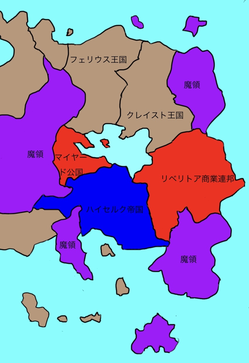 《浑浊双眼所求为何》1 汉塞尔克帝国 周边国家 地图插图（1）