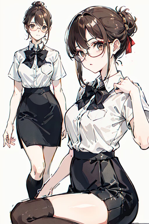 《橘色屋檐下的妹妹》失戀組3 奈緒 人設樣圖插圖（3）