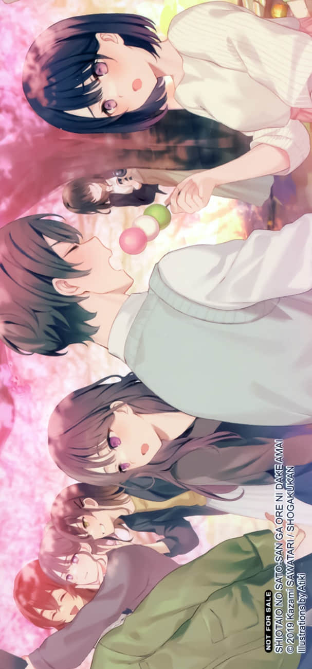 《冷淡的佐藤同学只对我撒娇》6.5 ♥樱花树下♥8P小册子 合照插图(2)