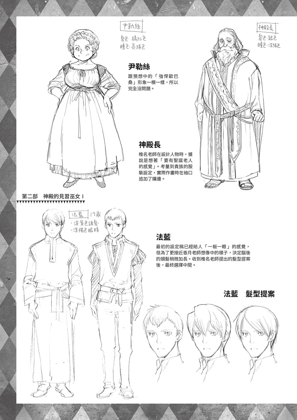 《小書癡的下克上FANBOOK》1 角S設定資料集插圖（6）