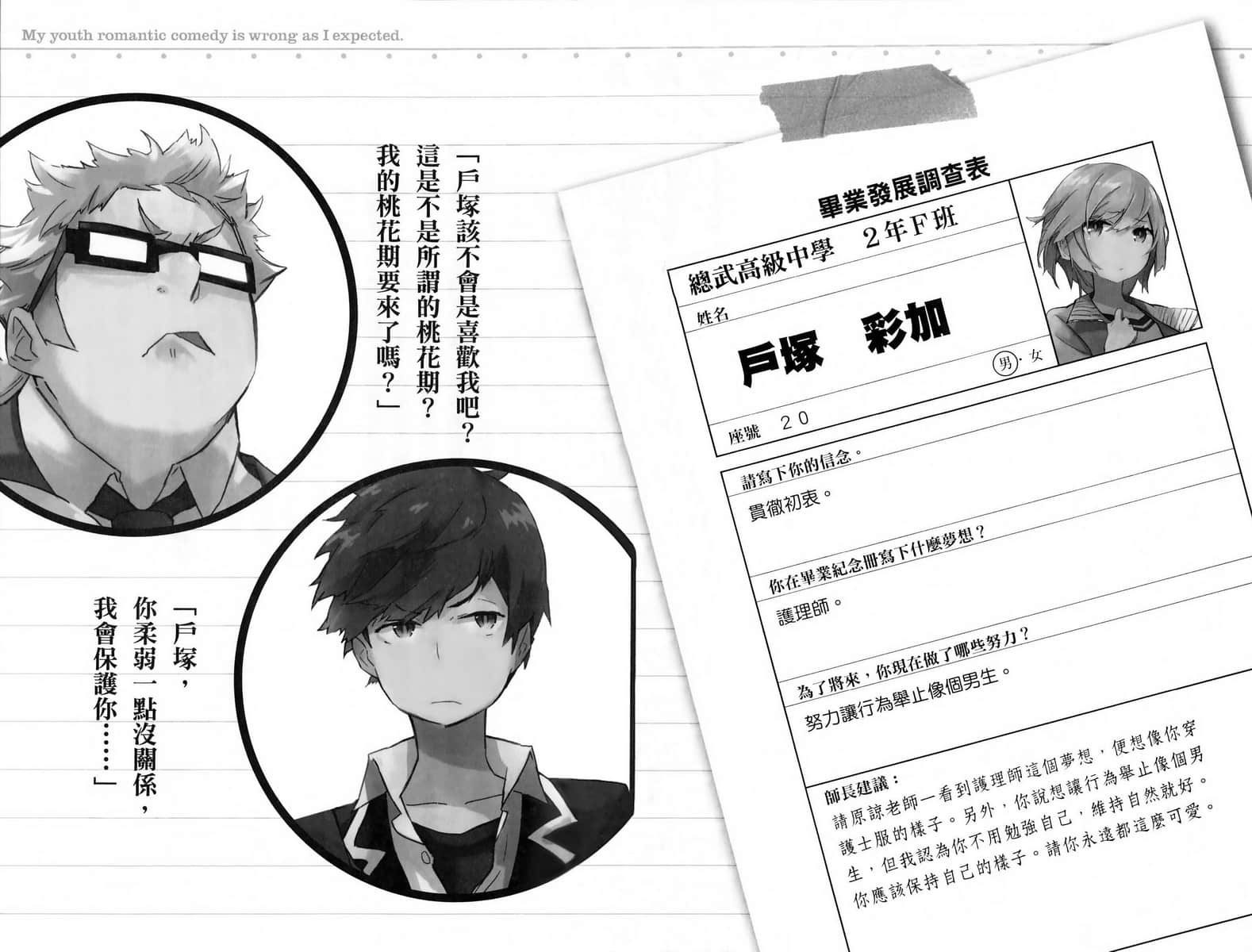 《果然我的青春恋爱喜剧搞错了》1 插图（20）