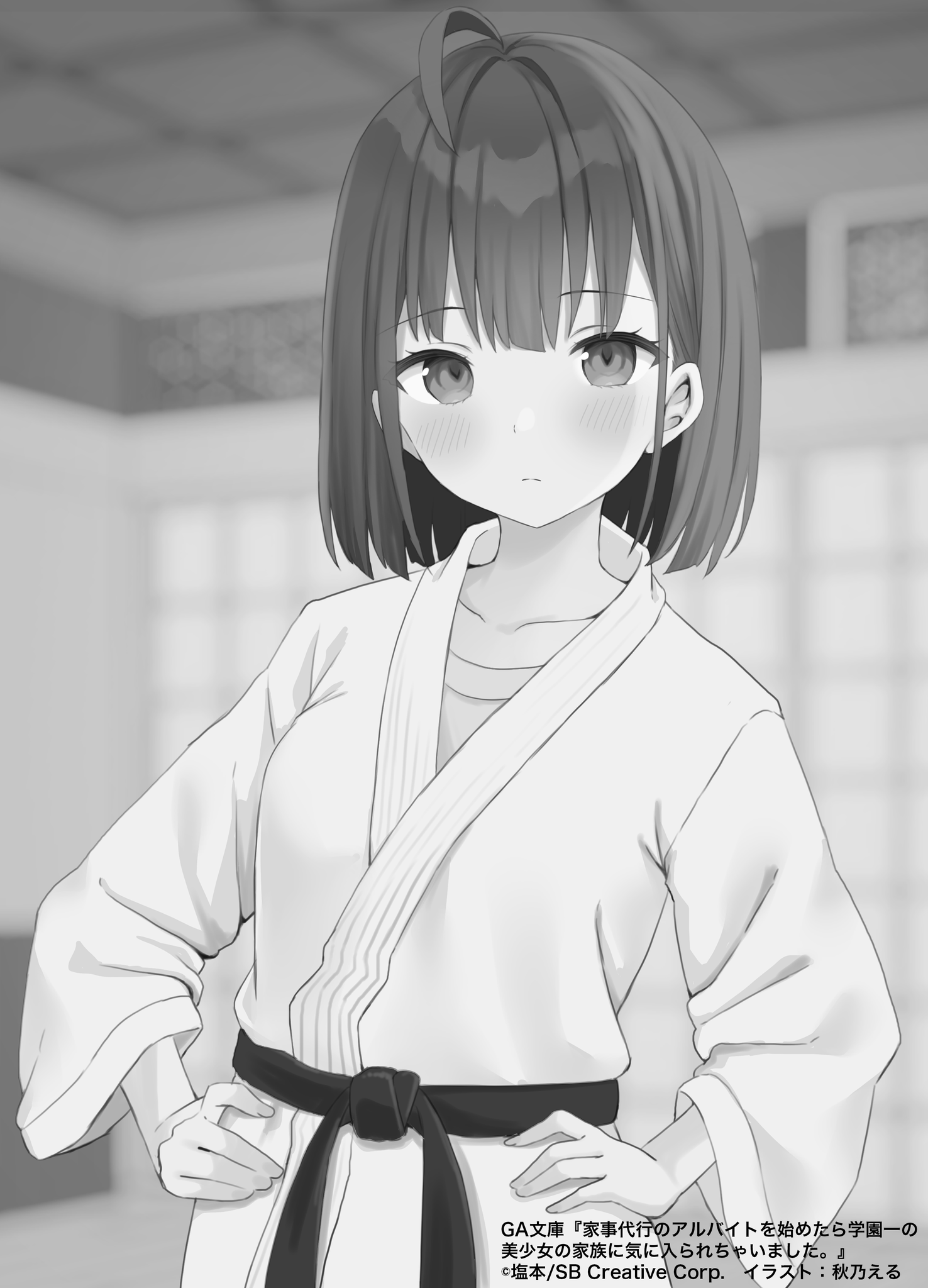 《開始上門家政的兼職後被學園第一美少女家看上了》Web版 插畫（8）