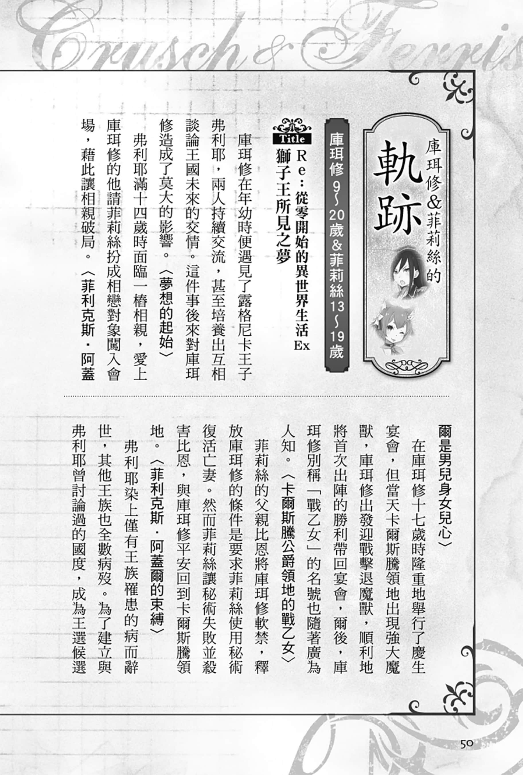 《Re:從零開始的異世界生活》Re:zeropedia 公式書 第１部 人物介紹 ②插圖（12）