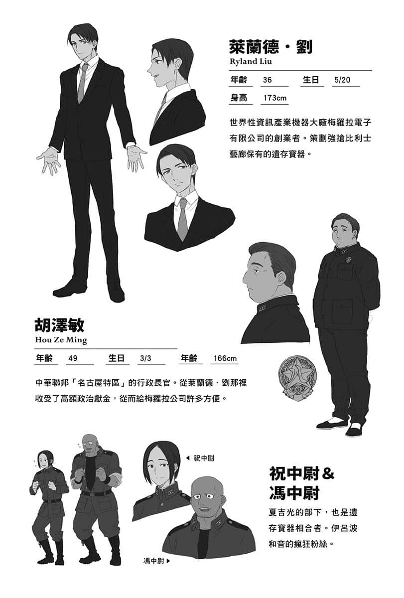 《虚位王权》4 Where Angels Fear To Tread 人物档案和设定插图（2）