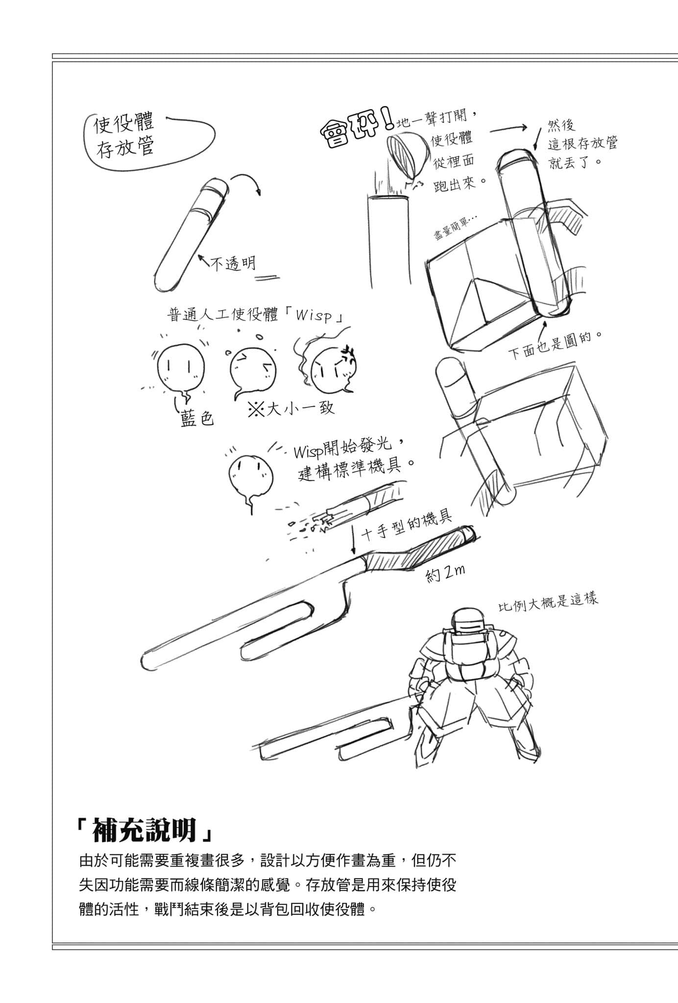 《OBSTACLE Series 激戰的魔女之夜》1 卷末設定資料集插圖（3）