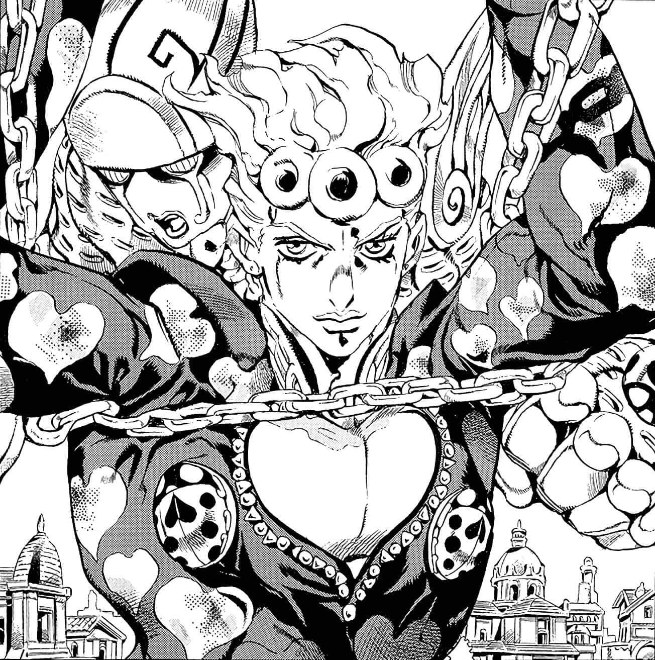 《JOJO的奇妙冒險》2 黃金之心 第八章插圖（2）