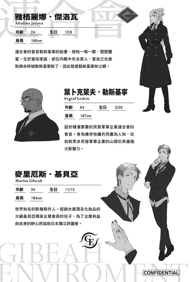 《虛位王權》2 龍與碧藍深海之間 人物檔案和設定插圖（5）