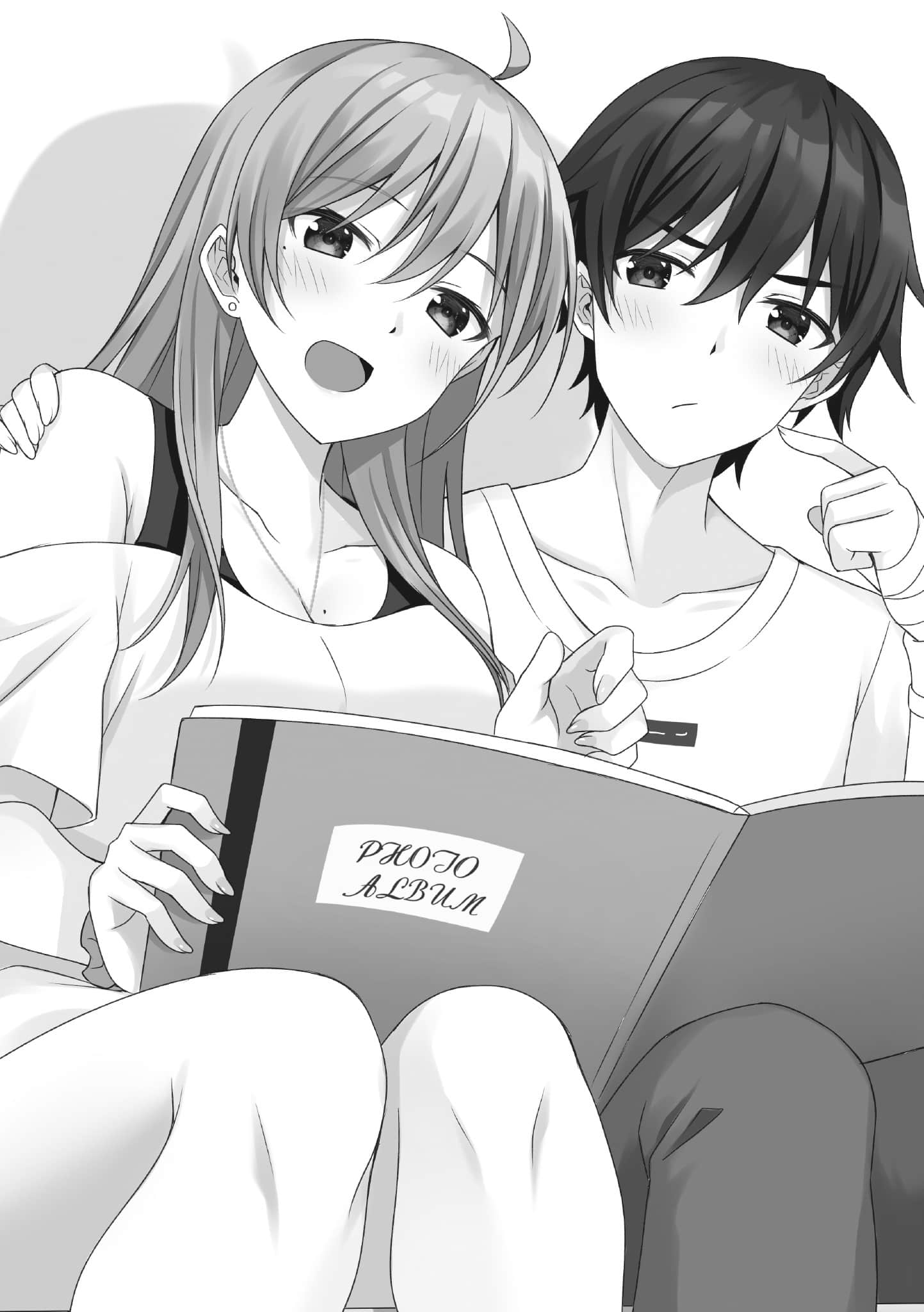 班上的辣妹不知爲何與我的義妹關係變得要好起來了。小說插圖（41）