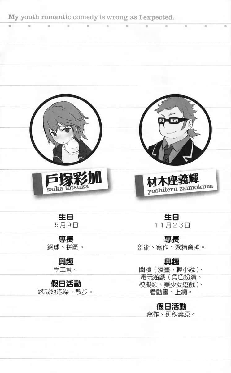 《果然我的青春恋爱喜剧搞错了》1 插图（19）