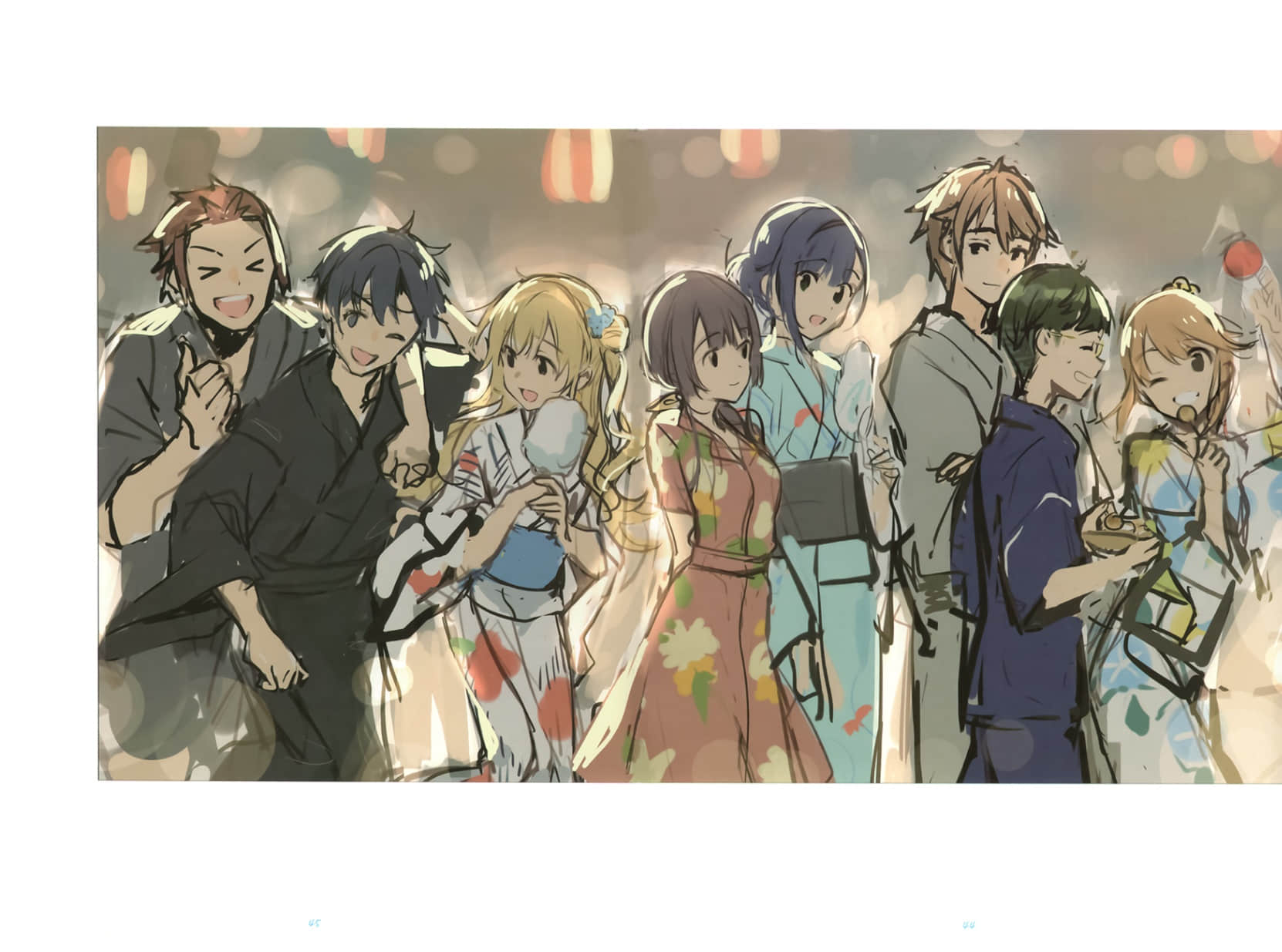 《弹珠汽水瓶里的千岁同学》8 全彩插画集３章 草稿集插图（9）