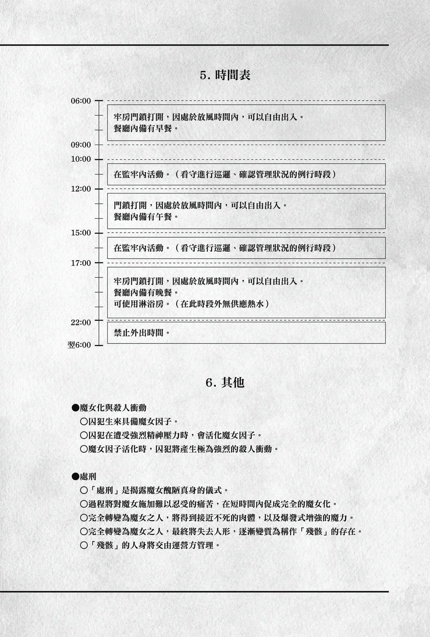 《魔法少女的魔女審判》1 附錄 魔N圖鑑規定插圖（3）