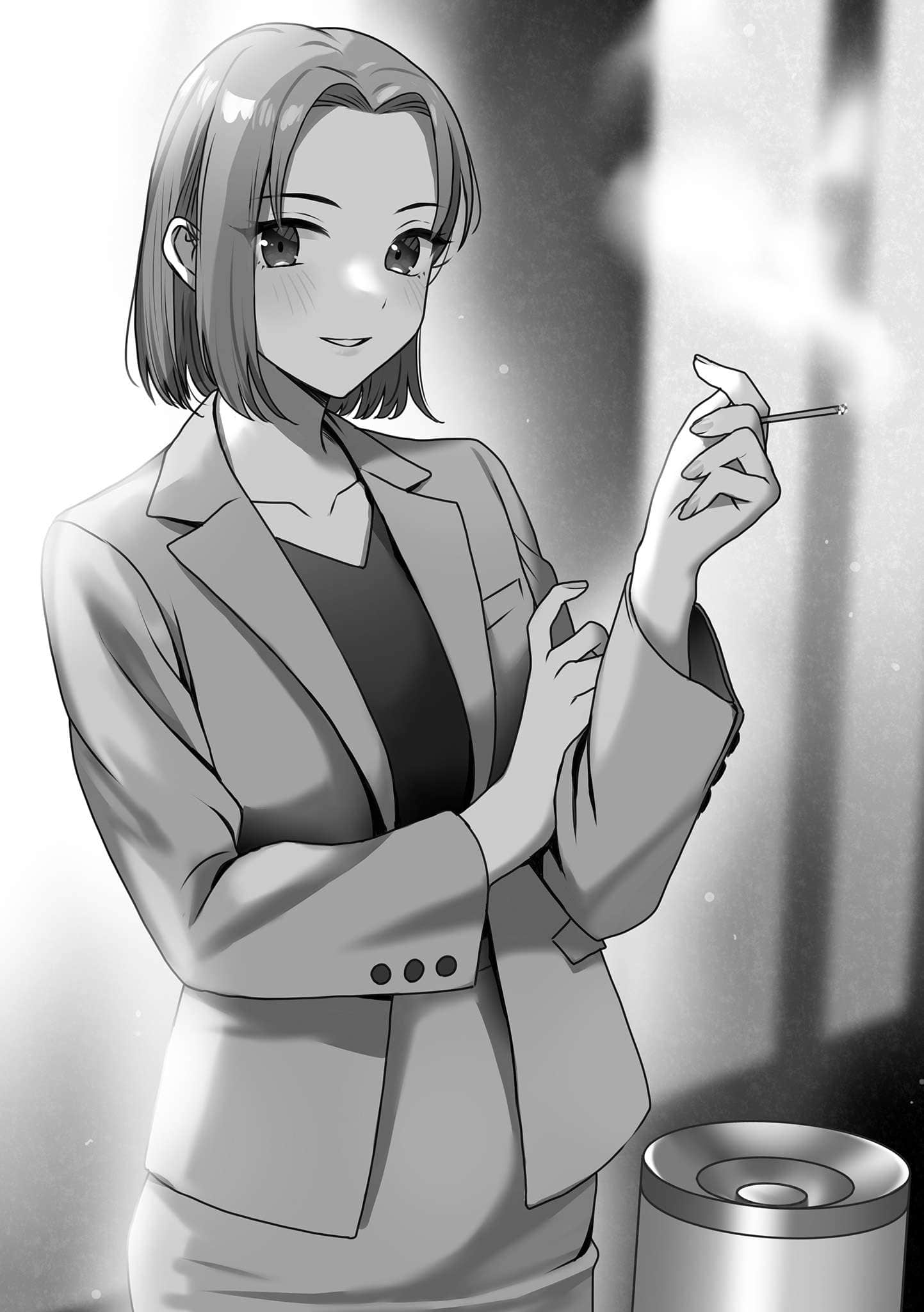 《与营业科的美女同事之间，仅仅是一起吃饭的日常》1 与学生时代的昔日恋人之间，仅仅是久别重逢的日常插图（2）