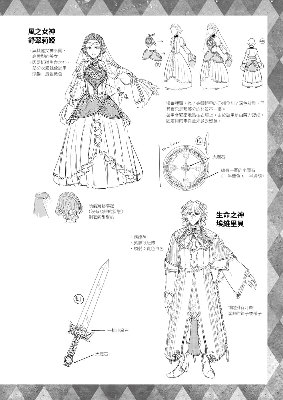 《小书痴的下克上FANBOOK》4 铃华 神祇设定资料集插图（3）