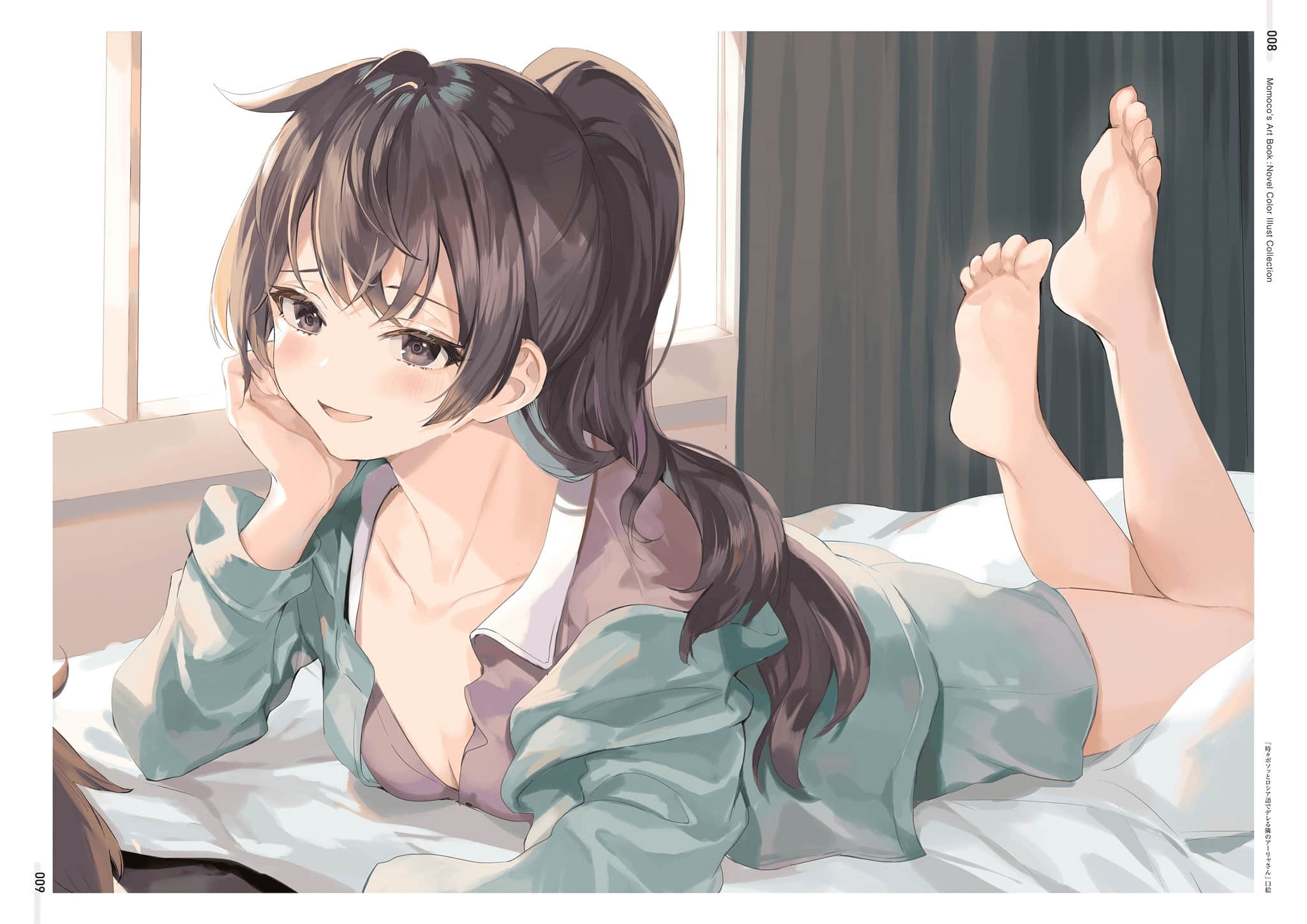《不时轻声地以俄语遮羞的邻座艾莉同学》ももこ画集 原作小说彩S插画集锦插图（5）