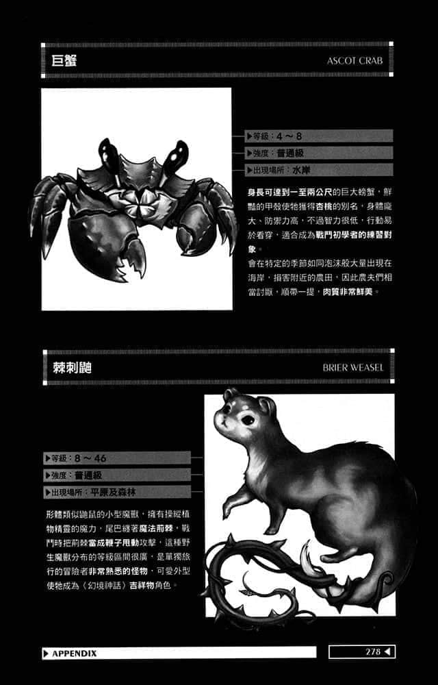 《記錄的地平線》3 遊戲的終結 上 〈幻境神話〉怪物圖鑑 1 MONSTER FILE插圖(1)