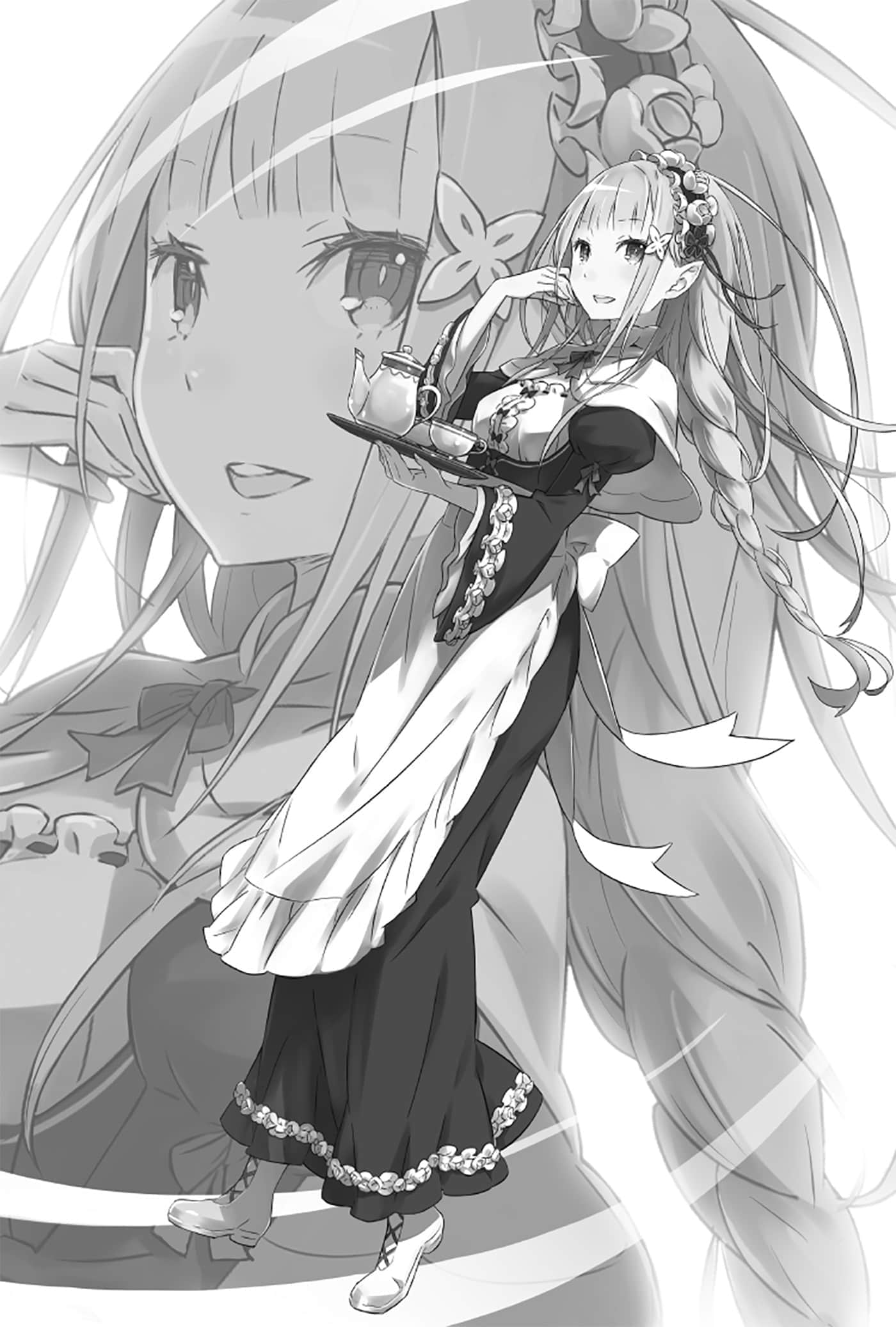《Re:從零開始的異世界生活》Re:zeropedia 公式書 『愛蜜莉小姐的N僕之路』插圖（1）