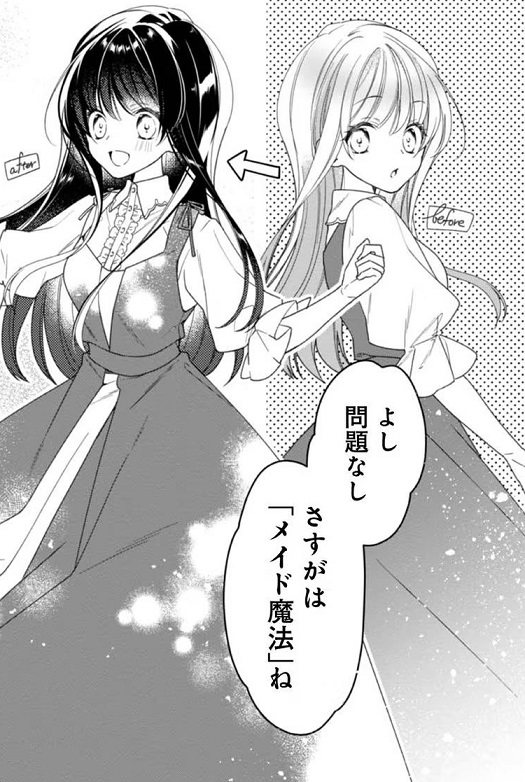 《女主角？ 聖女？ 不，我是全業女僕（自豪）！》1 第４話 定期馬車與黒髪少N插圖（1）