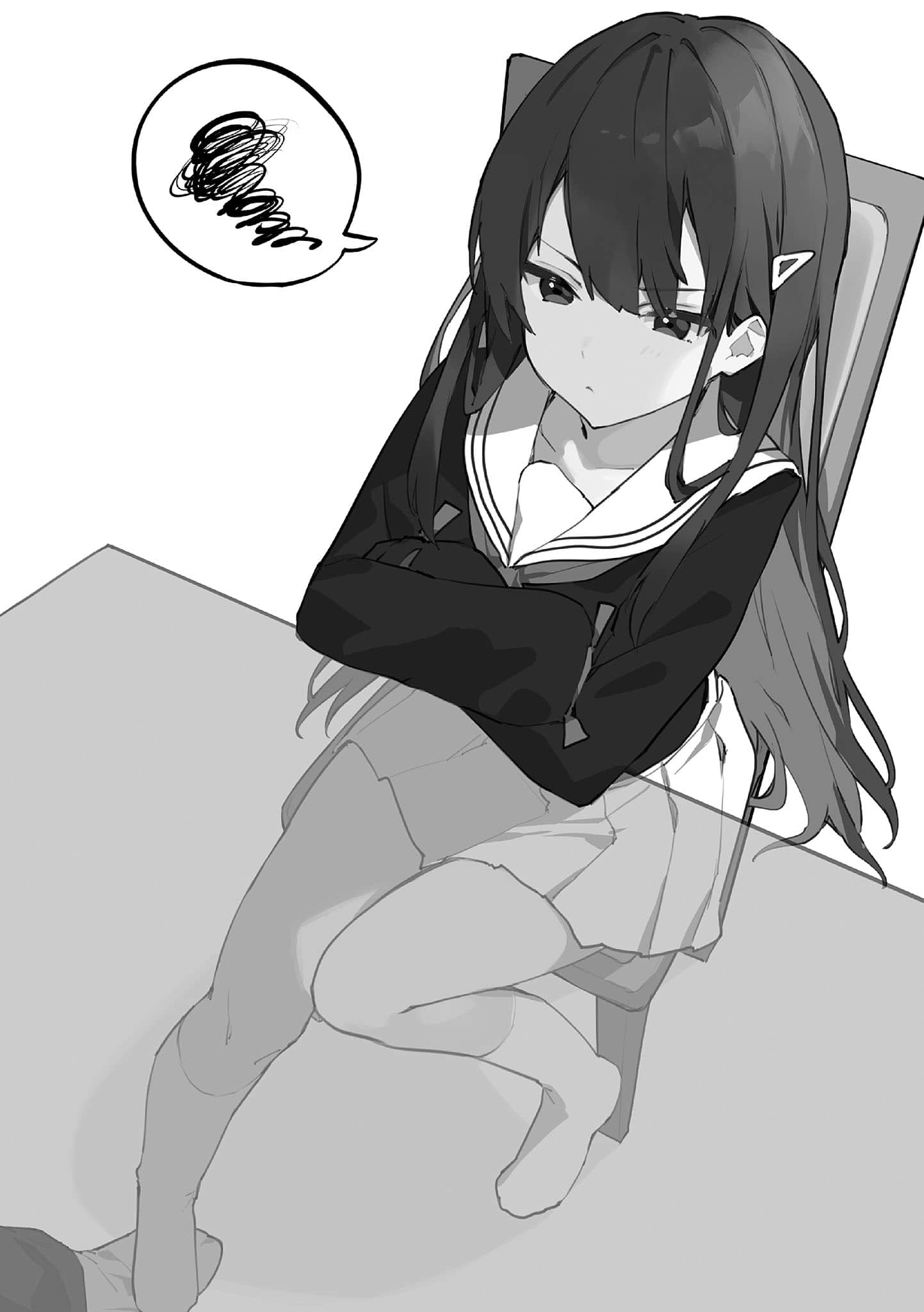 邻座的高岭之花似乎是我前世的妻子。今生好像也超喜欢我。小说插图（7）