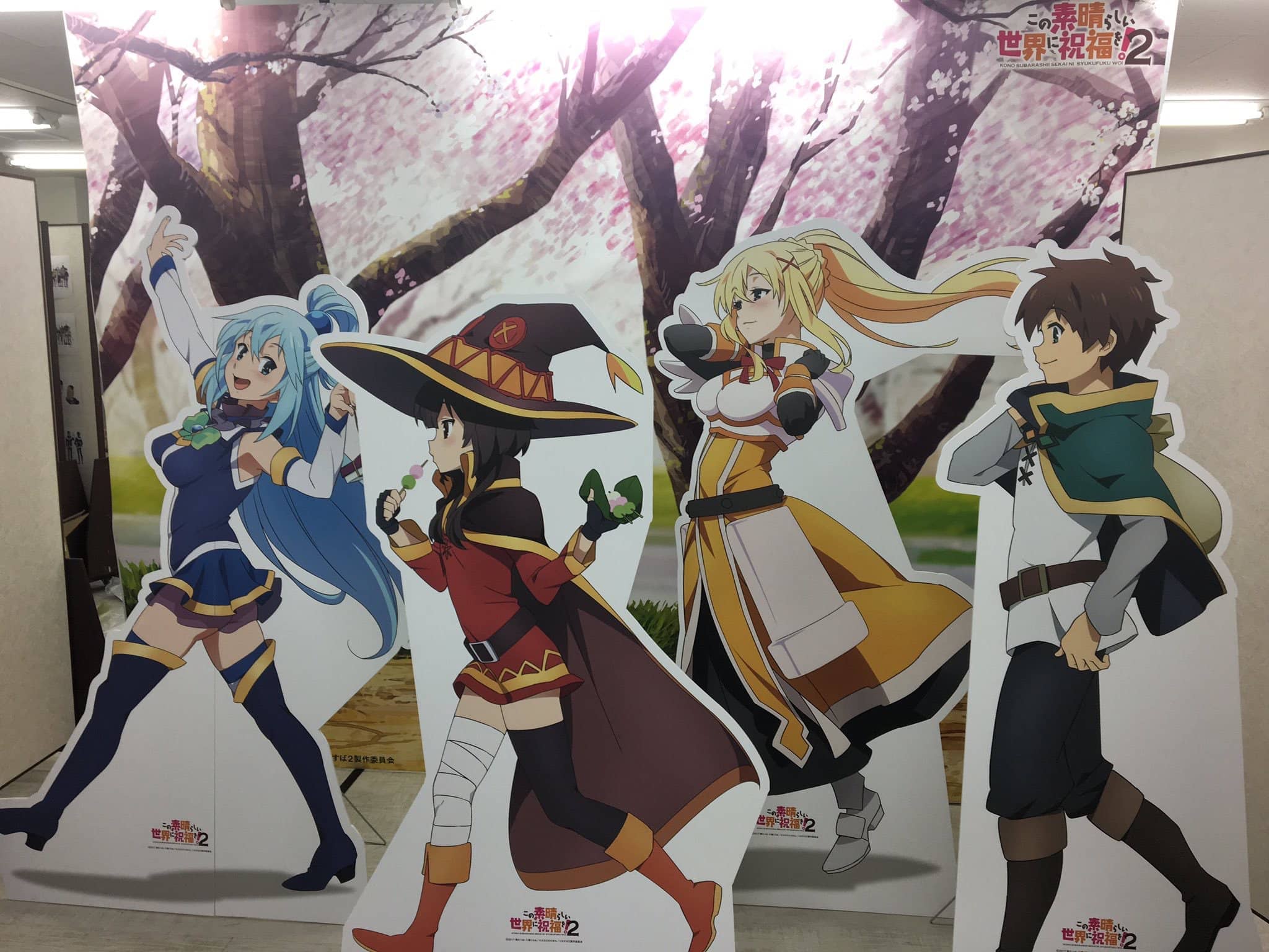 《为美好的世界献上祝福!》第十卷 赌博大乱斗! 短篇 30周年大感谢祭购入特典·『另一道春天的风景线』插图(1)